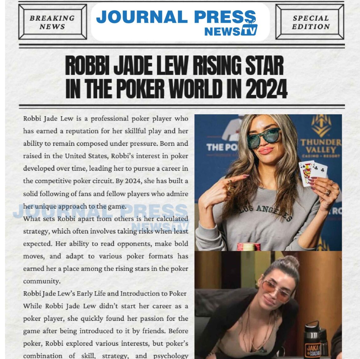 Robbi Jade Lew: Rising Star in the Poker World in 2024